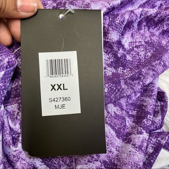 NEW SPYDER SWIM purple rush guard long sleeves UPF30+ multicam XXL - Picture 9 of 15